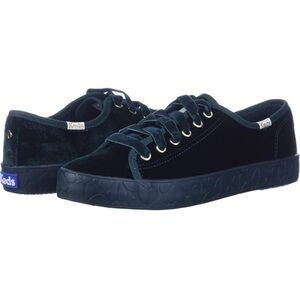 𝅺KEDS x Kate Spade Kickstart Fox Velvet Sneaker Shoes Green Women’s Size 5.5 M